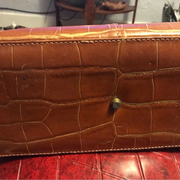 Monsac original crocodile leather shoulder bag... - Picture 7 of 13